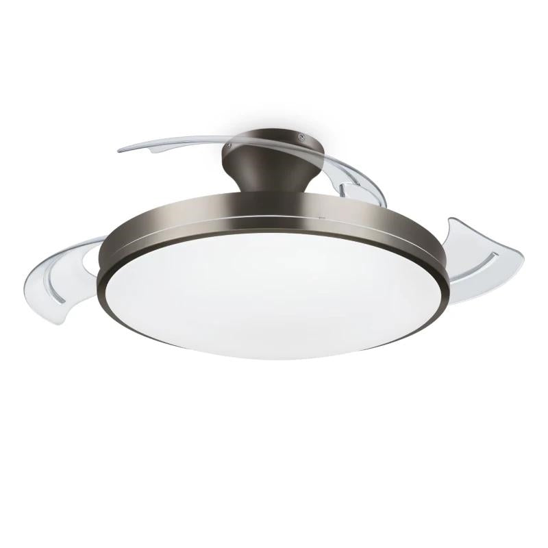 PHILIPS Ventilador techo Luz Bliss DC 28w Nickel