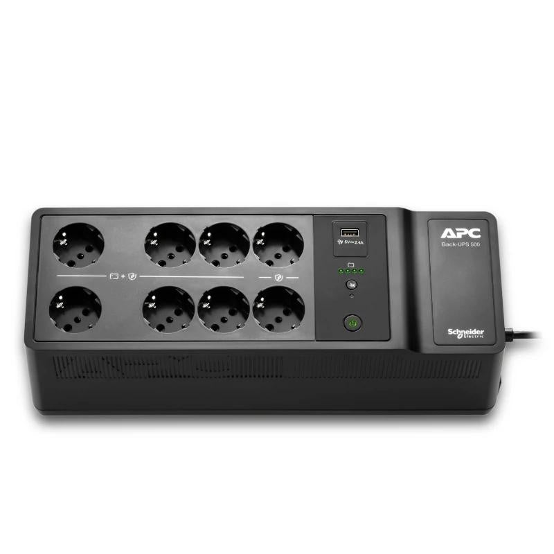 APC Back-UPS 500VA/300W 8 Schuko 1 USB A