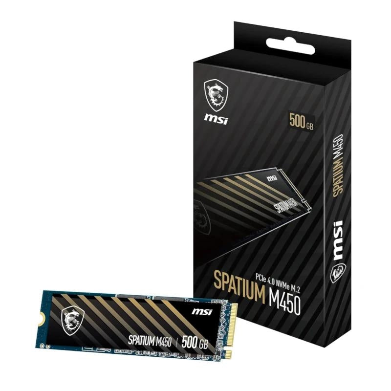MSI SSD Spatium M450 500Gb PCIe 4.0 NVMe 3600 Mb-s