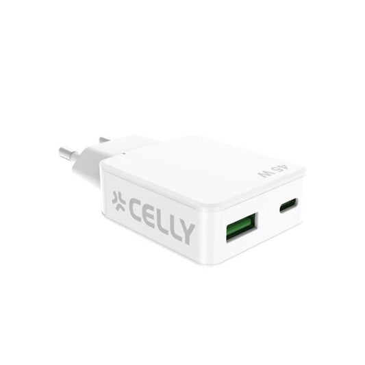 Celly Cargador 1 Usb-C 1 Usb- A 45w