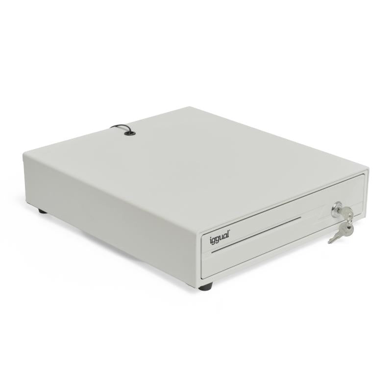 iggual Cajón portamonedas IRON-10W 38cm 4+6 blanco