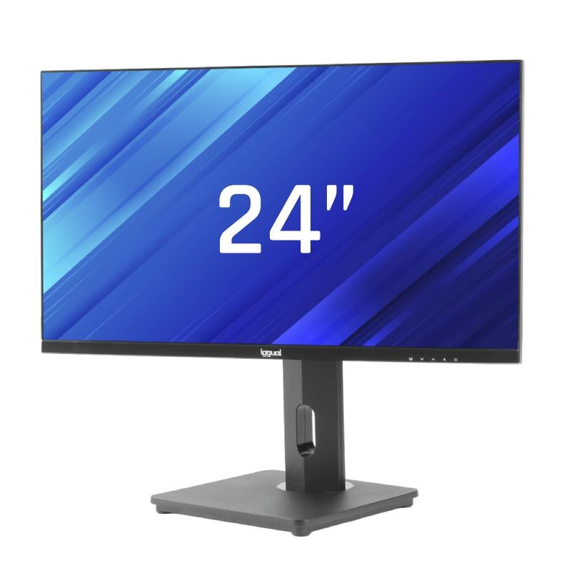 iggual Monitor 24" FHD VGA HDMI 100Hz pivotante AA