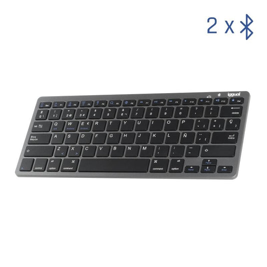 iggual Teclado Bluetooth Slim TKL-BT negro 2 canal