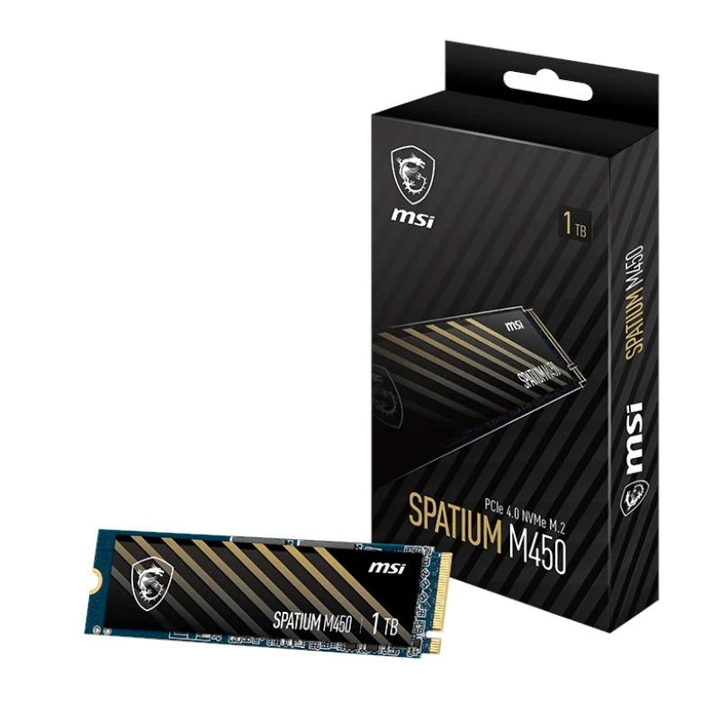 MSI SSD Spatium M450 1Tb PCIe 4.0 NVMe 3600 Mb-s