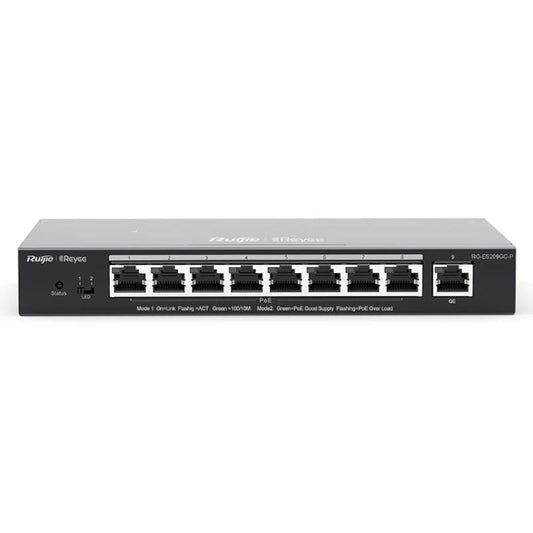 Reyee ES209GC-P Switch 9xGbE (8 PoE/POE+) 120W